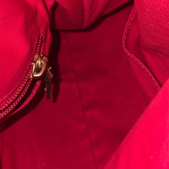 Dooney & Bourke Pebbled Leather Satchel Brown Ginger Braided Handle Tassel Bag - Picture 11 of 16